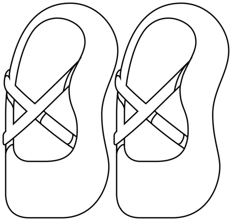 Ballet Shoes Emoji From Clothes Coloring Page